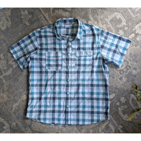 Columbia Other - Men's XL Shirt Columbia Sports Wear Company Blue Omni Shade Plaid